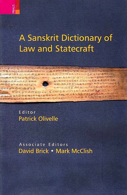 Sanskrit Dictionary of Law and Statecraft.