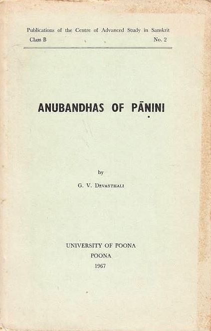 Anubandhas of Panini.