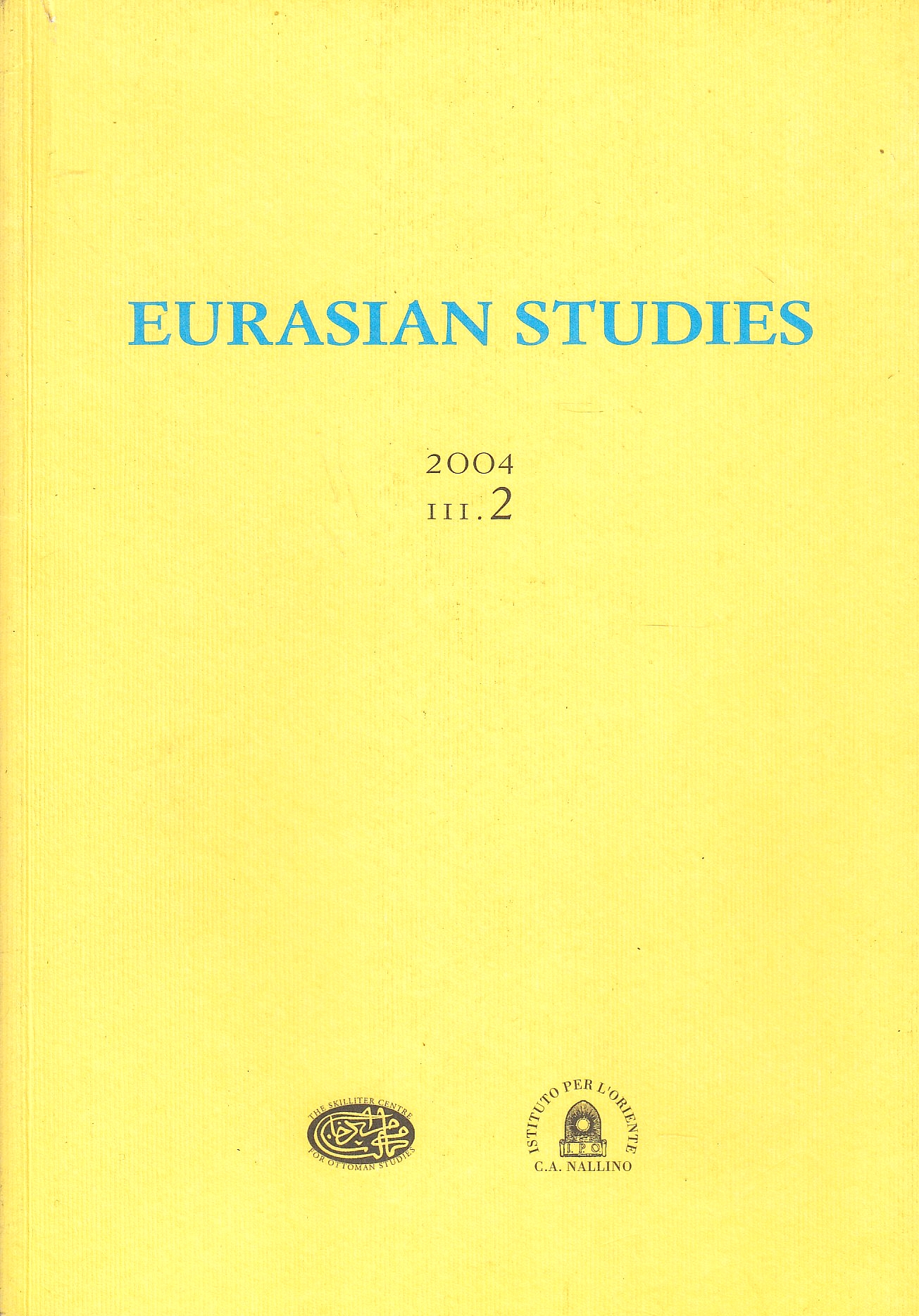 Eurasian Studies, 2004/ III,2.