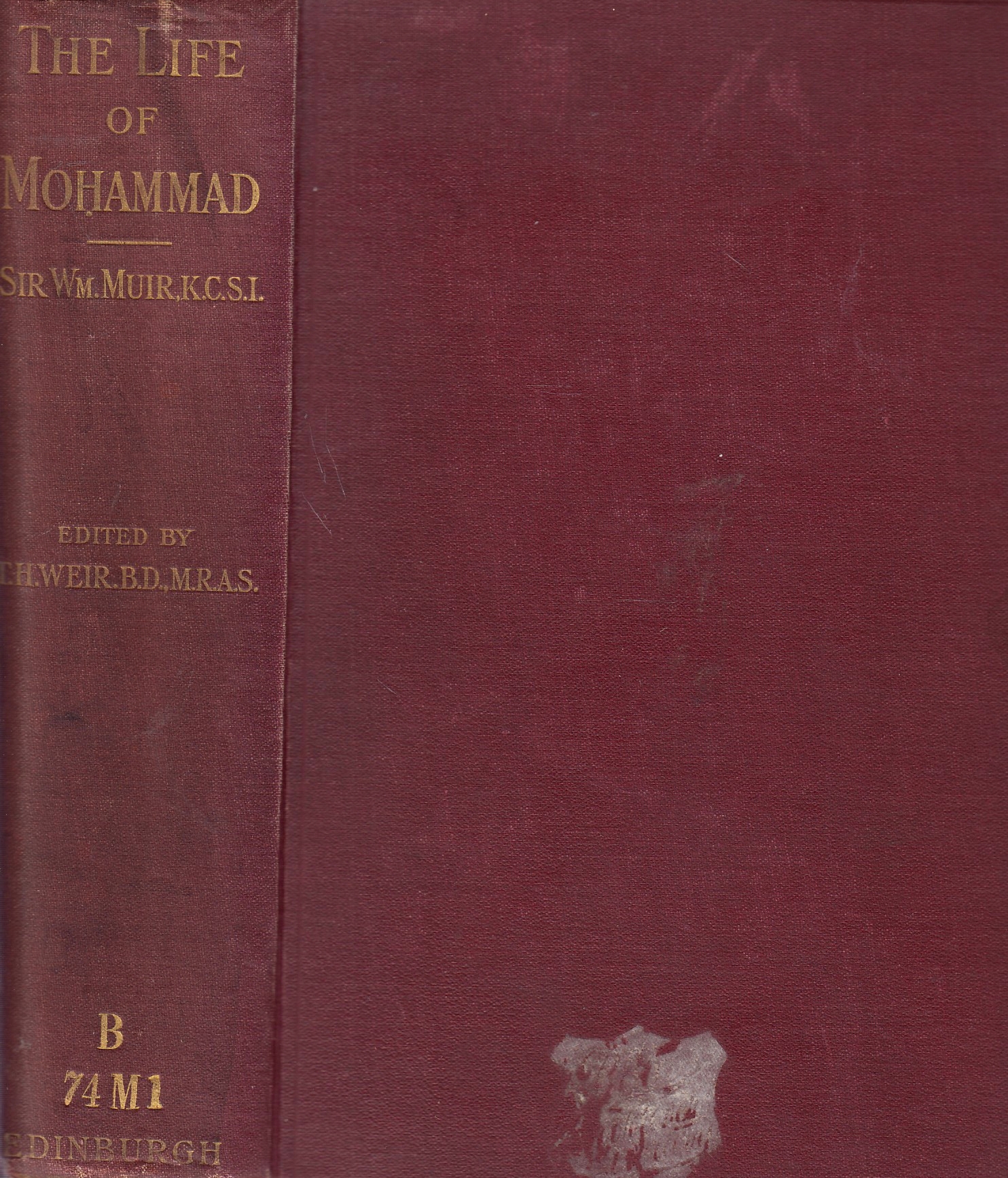 The Life of Mohammad, from original sources.