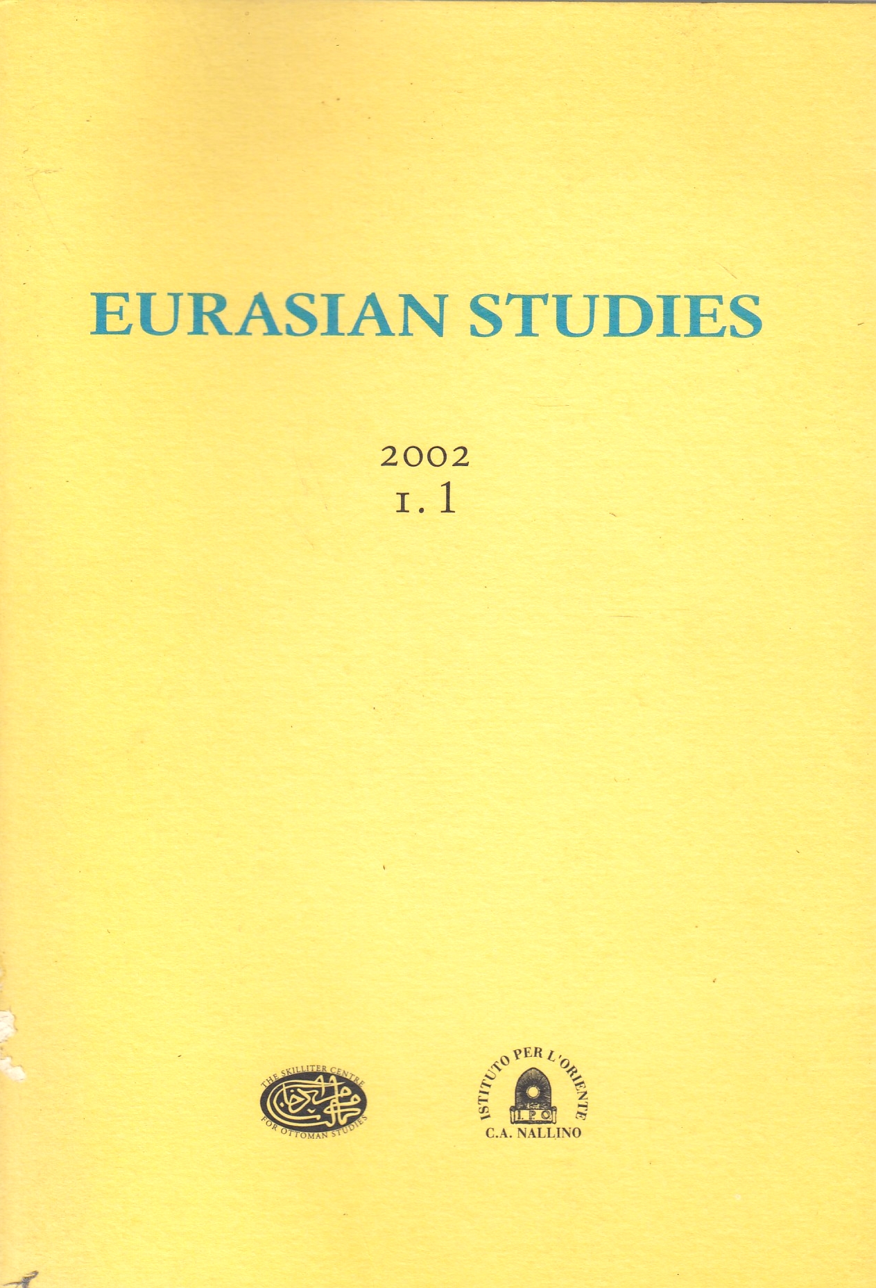 Eurasian Studies, 2002/ I,1.