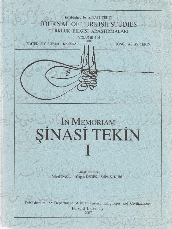 In Memoriam Şinasi Tekin, I, II, III, IV.